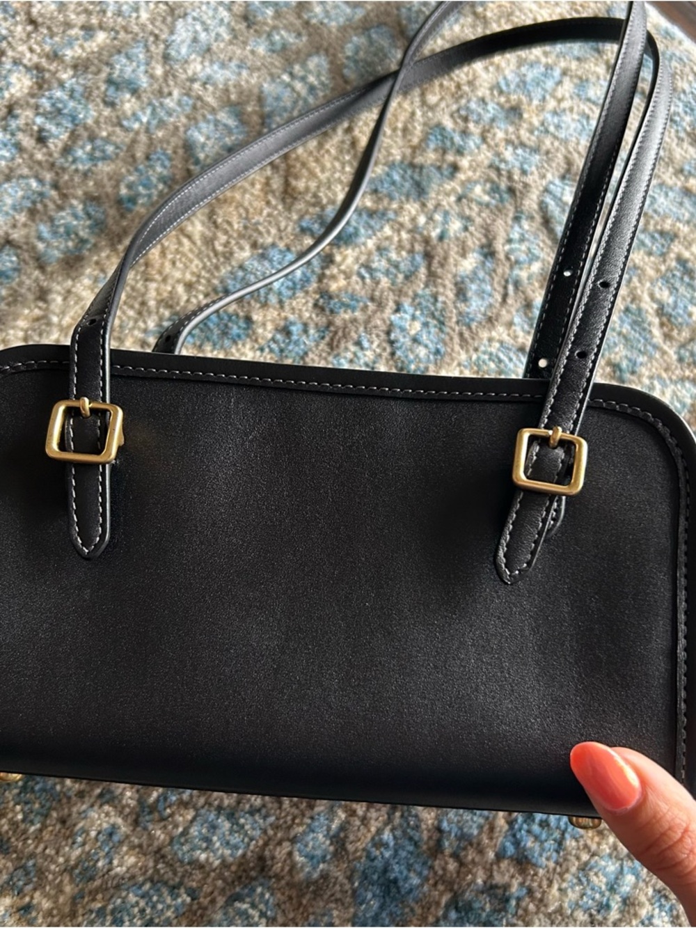 Coach Black Swing Zip Bag 20 - Picture 5 of 11